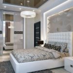Modern oturma odası yatak odası tasarımı