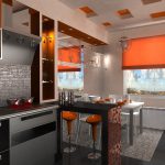 mutfak tasarımı bar tabureleri