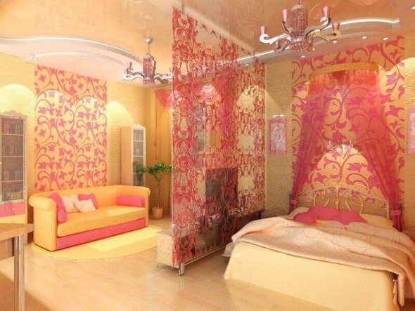 Bright bedroom living room design ideas