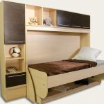 Bed-table brown transformer