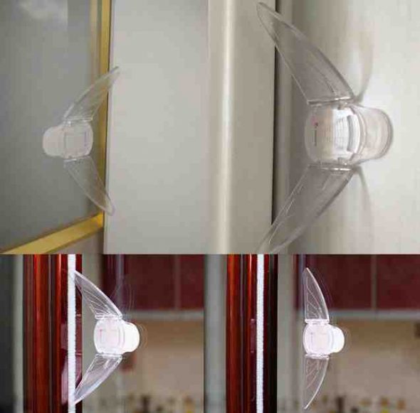 Transparent protection on the wardrobe