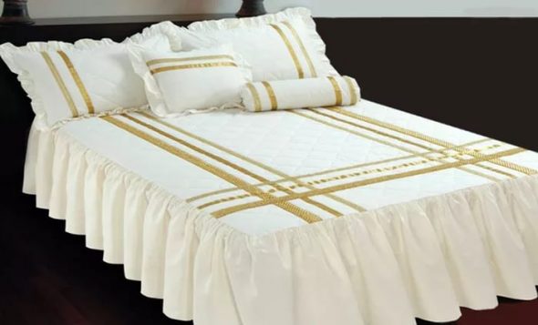White bedspread