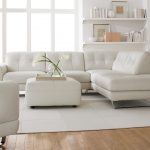 white sofa corner in the interior
