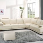 malaking white sofa corner