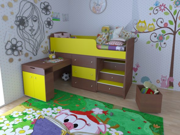 loft bed for a child