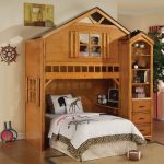 wooden bed house for child