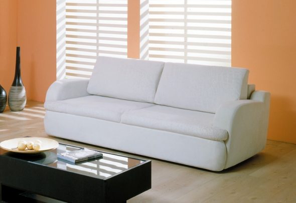 Katil sofa Eurobook lipat putih