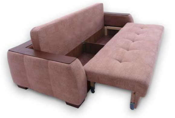 Eurobook folding sofa with wheels