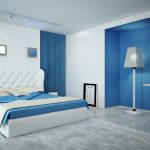 bedroom white blue