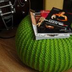 for home and interior knitted ottoman bun