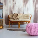 indoor knitted ottoman