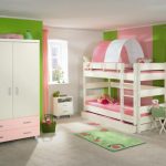 girl's two-level bed