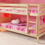 wooden bed in the nursery