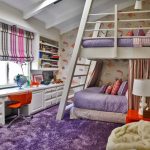bunk bed big lilac