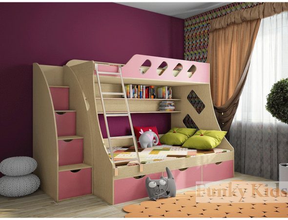 سرير بطابقين الاطفال غير تقليدي