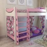 bed with bumpers for girls