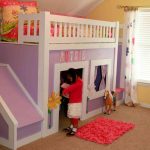rumah katil untuk kanak-kanak perempuan lilac