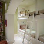 bunk bed two twin white