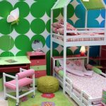 bunk bed in a bright room