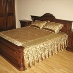 Golden double bedspread