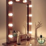 make-up table with a mirror