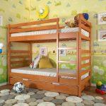 klasyczne łóżko piętrowe dla dzieci
