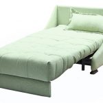 chair bed of a gentle menthol color