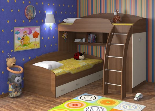 bed loft in the nursery