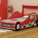 bed racing machine with bumpers