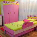 pink bed for daughter