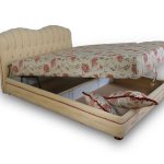 lift bed with floral mattress
