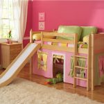 cot bed for a girl with a slide