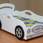 white car bed for a girl