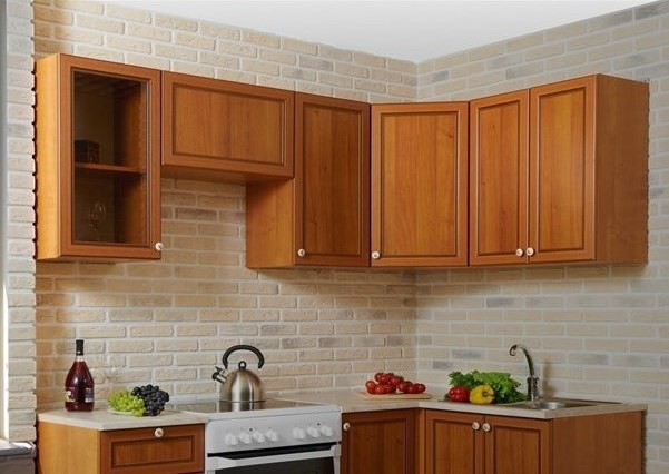 kitchen cabinets in one line