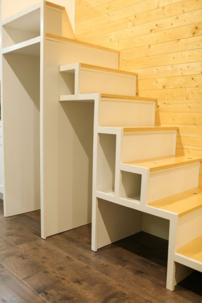 ladder with shelves