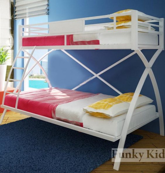 dwupoziomowe łóżko dziecięce