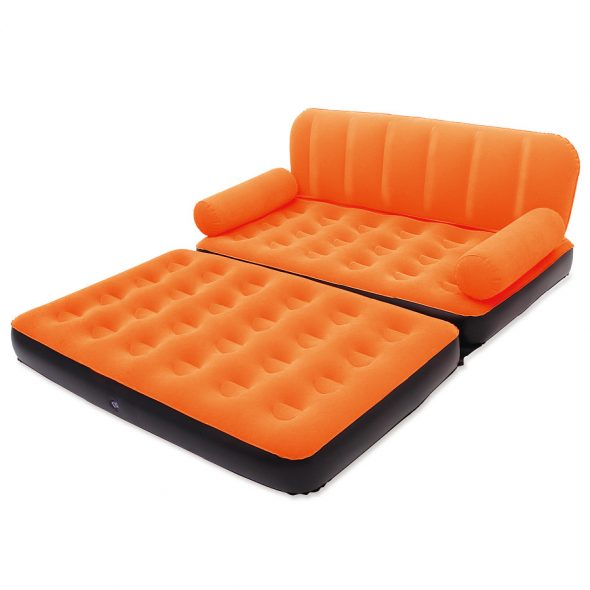 Orange air mattress