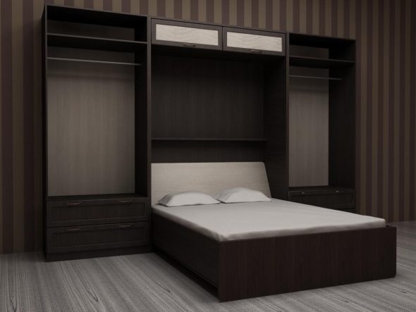 łóżko do podnoszenia w małym pokoju