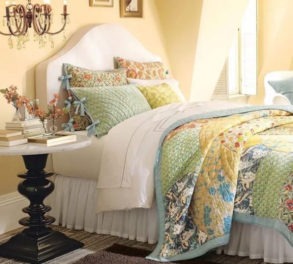 Pillows and bedroom bedspread