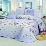Cover for a double bed - blue