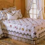 Bedspread photo design on a double bed
