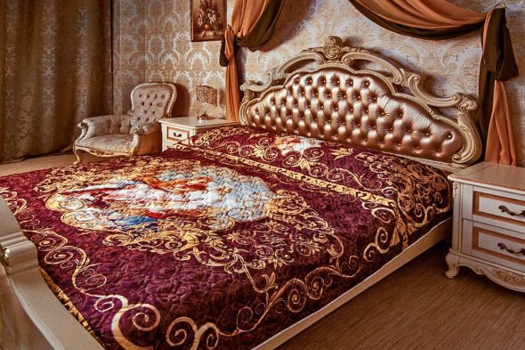 Bedspread quilted Amora Brown