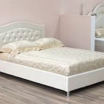 white single bed 120 by 200