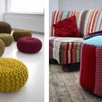 knitted ottomans
