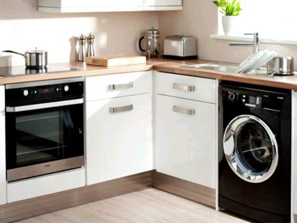 aukštųjų technologijų virtuvės skalbimo mašina