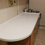 white kitchen countertop