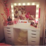 dressing room table in the bedroom for a girl
