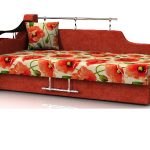 couch bright flowers