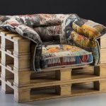 comfortable armchair of pallets