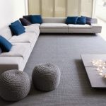 knitted poufs living room